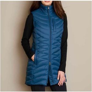 Duluth Trading Co. Cold Faithful Down Puffy Vest Tunic